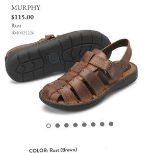 Vintage BORN (Murphy style) Brown Leather Sandals.
